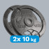 Čuguna olimpisko svaru plākšņu komplekts Rebel Active 2 x 10 kg, 51 mm