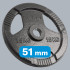 Olimpisko čuguna svaru disku komplekts ar rokturiem REBEL ACTIVE, RBA-2143, 2 x 15 kg, 51 mm
