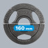 Olimpiskais čuguna svaru disku komplekts Rebel Active RBA-2143, 4 x 1,25 kg, 51 mm