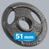Olimpiskais čuguna svaru disku komplekts Rebel Active RBA-2143, 4 x 1,25 kg, 51 mm