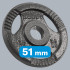 Čuguna olimpisko svaru disku komplekts ar rokturiem Rebel Active RBA-2143, 4 x 2,5 kg, 51 mm