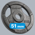 Čuguna olimpisko svaru disku komplekts ar rokturiem Rebel Active, 4 x 5 kg, 51 mm