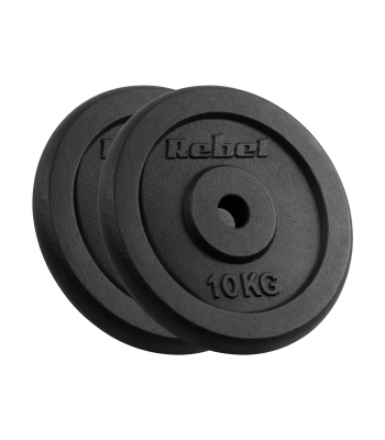 Čuguna svaru disku komplekts Rebel Active RBA-2129, 2 x 10 kg, 31 mm