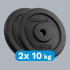 Čuguna svaru disku komplekts Rebel Active RBA-2129, 2 x 10 kg, 31 mm