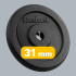 Čuguna svaru disku komplekts Rebel Active RBA-2129, 2 x 10 kg, 31 mm