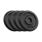 Čuguna svaru disku komplekts, klasiski diski, Rebel Active, 4x1.25kg, 31mm, RBA-2126