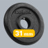 Čuguna svaru disku komplekts, klasiski diski, Rebel Active, 4x1.25kg, 31mm, RBA-2126