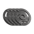 Čuguna svaru disku komplekts ar rokturiem Rebel Active RBA-2132, 4 x 1,25 kg, 31 mm