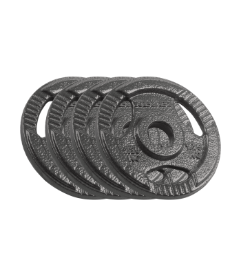 Čuguna svaru disku komplekts ar rokturiem Rebel Active RBA-2132, 4 x 1,25 kg, 31 mm