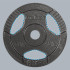 Čuguna svaru disku komplekts ar rokturiem Rebel Active, 4 x 5 kg, 31 mm, RBA-2134