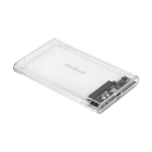 Rebel ārējais diska korpuss, caurspīdīgs, 2,5" SATA USB-C 3.1