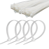 Kabeļu savilcēji Cabletech, 100 gab., balti, 2.5 mm x 15 cm