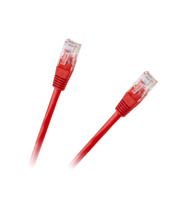 Patchcord UTP kabelis spraudnis–spraudnis CCA sarkans 8c 1.5m