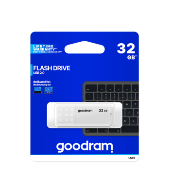 Goodram USB zibatmiņa, balta, USB 2.0, 32GB