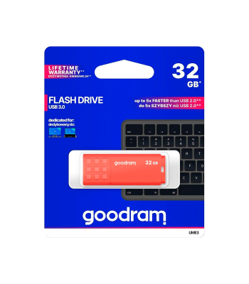 Goodram USB zibatmiņa oranžā krāsā UME3 USB 3.2 32GB