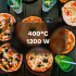 Mājas picas krāsns ar logu un izņemamu akmeni Teesa SUPREME+ 1200 W 32 cm