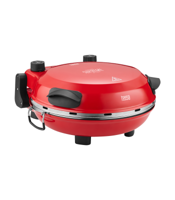 Picas krāsns TEESA SUPREME FUN, divi sildelementi, sarkana, 1200 W, 420 °C
