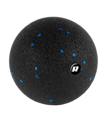 Masāžas bumba melnā un zilā krāsā, Rebel Active, 12 cm