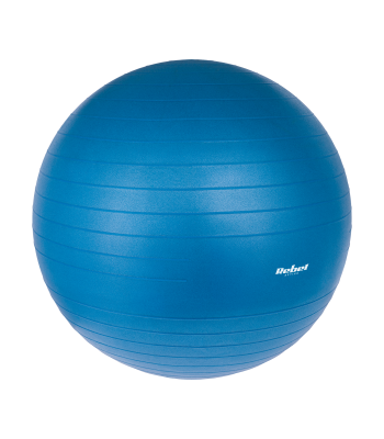 Rehabilitācijas vingrošanas bumba ar rokas pumpi, zila, Rebel Active, 55 cm