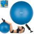 Rehabilitācijas vingrošanas bumba ar rokas pumpi, zila, REBEL ACTIVE 65cm