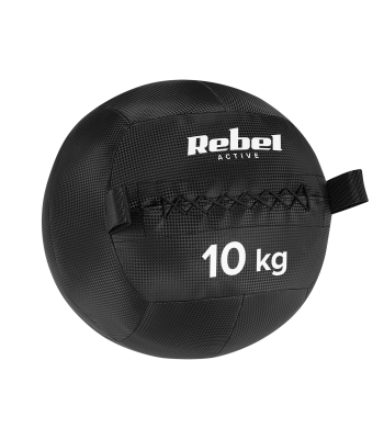 Medicīnas bumba fitnesam un rehabilitācijai REBEL ACTIVE 10 kg