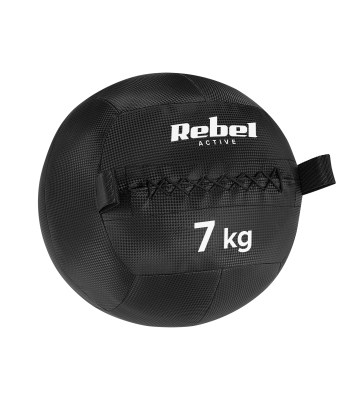 Medicīnas bumba fitnesa un rehabilitācijas vingrinājumiem REBEL ACTIVE 7 kg