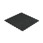 Gumijas paklājs sporta zālei Rebel Active RBA-3154, melns, 100 x 100 cm, 20 mm