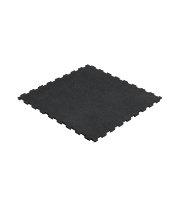 Gumijas paklājs sporta zālei Rebel Active RBA-3154, melns, 100 x 100 cm, 20 mm