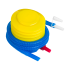 Balansa pusbumba, līdzsvara trenažieris ar sūkni, REBEL ACTIVE RBA-3104-46 46cm