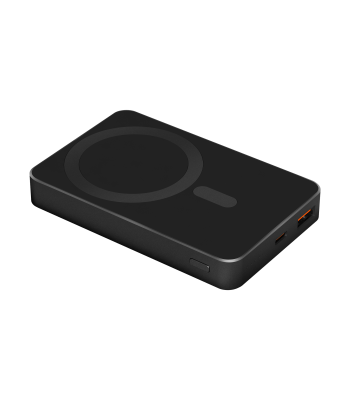 Indukcijas powerbanka Kruger&Matz MagSafe, melna, 10000 mAh