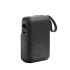 Magnētisks bezvadu power bank Kruger&Matz ar kabeli, melns, 10000 mAh KM0913