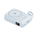 Magnētisks bezvadu powerbank Kruger&Matz ar kabeli, zils, KM0913, 10000 mAh