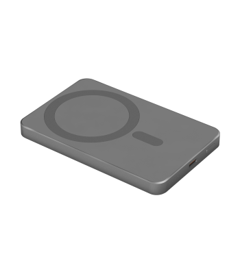 Induktīvais powerbanks Kruger&Matz MagSafe, pelēks, 5000 mAh, KM0911