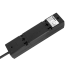 Pagarinātājs ar 3 franču tipa ligzdām un slēdzi Rebel, melns, 1,5 m (3x1,0 mm)