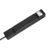 Rebel pagarinātājs ar 5 franču tipa kontaktligzdām un slēdzi, melns, 3 m (3x1,5 mm²)