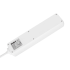 Tīkla pagarinātājs ar 5 vācu tipa kontaktligzdām bez slēdža Rebel, balts, 5 m, 3x1,5 mm