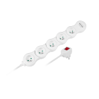 Elektrotīkla pagarinātājs Rebel (snake), 5 ligzdas, 1,5 m vads