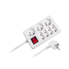 Tīkla pagarinātājs Rebel ar 7 ligzdām un slēdzi 3m (1,5mm)