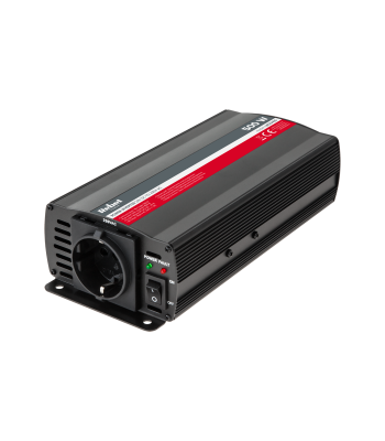Sprieguma pārveidotājs REBEL, 24V/230V, 500W, F tipa vācu kontaktligzda