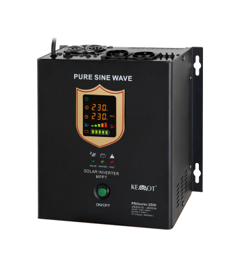 Sienas saules enerģijas pārveidotājs (invertors) KEMOT PROsolar-2500 24V 230V 25000VA/1800W