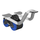 Vēdera muskuļu trenažieris ar taimeri, melnzils, REBEL ACTIVE AB roller Wheel AB-3