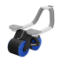 Vēdera muskuļu trenažieris ar taimeri, melnzils, REBEL ACTIVE AB roller Wheel AB-3