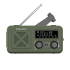 Pārnēsājams saules enerģijas avārijas radio ar SOS funkciju, powerbanku 2000 mAh, lukturīti un rokas ģeneratoru Kruger&Matz