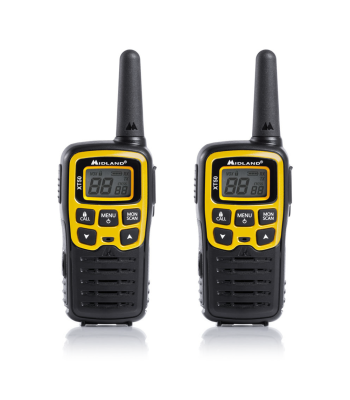 PMR rokas radiostaciju komplekts transportēšanas koferī, MIDLAND XT50