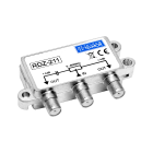 Ārējais divkāršais RF sadalītājs F līmeņa TELKOM TELMOR 5-862 MHz 4,0 dB RDZ-211