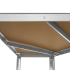 Stūra noliktavas plaukts Rebel RB-1254, 180x40x70, sudraba