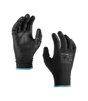 Poliuretāna darba cimdi, 5 pāri, Rebel Tools CS-P002, izmērs 9/L