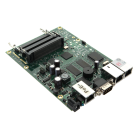 Maršrutētāja plate ar 3x LAN un 3x mPCI, Router OS L4, Router Board RB433, CPU 300MHz, 64MB RAM