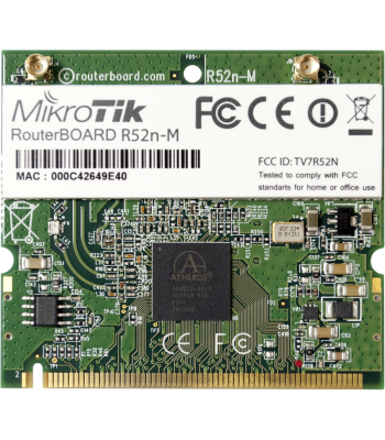 Divu joslu Wi-Fi mini PCI tīkla karte, 802.11a/b/g/n, 23dBm, MMCX, R52Nm