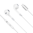 Ievietojamas austiņas ar mikrofonu USB-C, baltas, Kruger&Matz C2